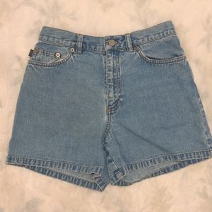 Vintage Ralph Lauren Light Wash High-Waisted Denim Shorts | Size 4P